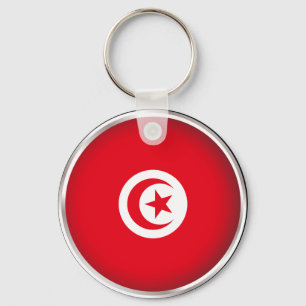 Round Tunisia Keychain