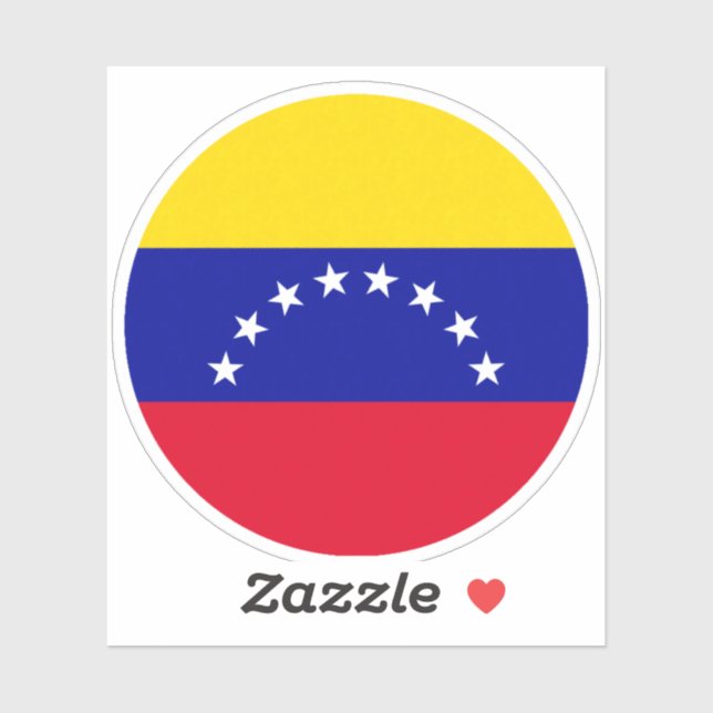 Round Venezuelan Flag (Sheet)