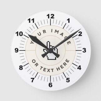 Round Wall Clock 8" - Custom (add image/text)