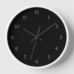 round wall clock template
