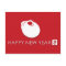 Round White Rat Chinese New Year on Red