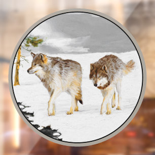 round window cling