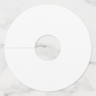 Round Wine Glass Tags, Standard Matte Tag