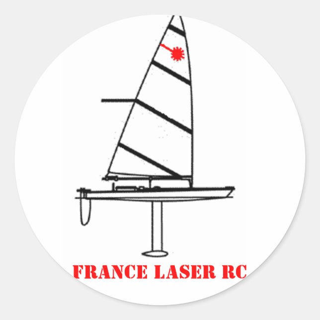 Roundcolor FRANCE LASER RC Classic Round Sticker (Front)