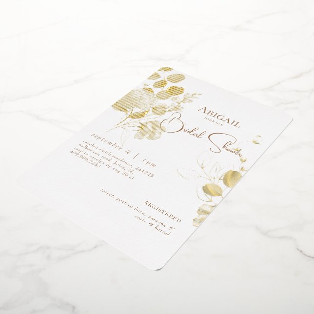  Rounded Botanical Bridal Shower Gold Foil (Rotated)