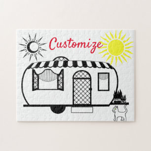 Rounded Caravan Trailer Thunder_Cove Jigsaw Puzzle