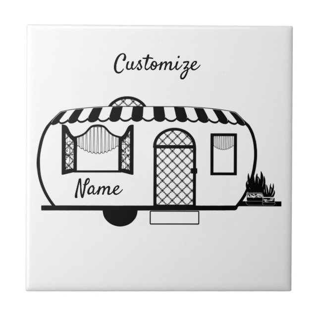 Rounded Caravan Trailer Thunder_Cove Tile (Front)