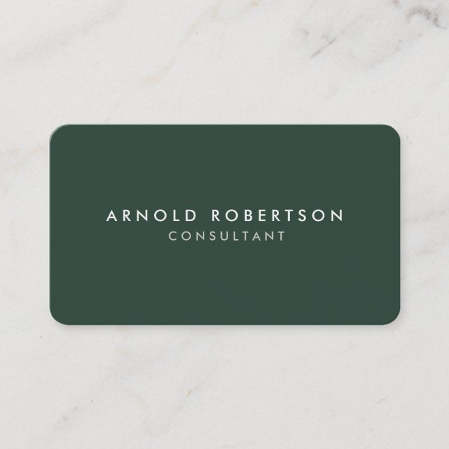 Rounded Corner Different Colours Two Sided Modern Business Card (Front)