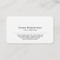 Rounded Corner Linen Charming Business Card