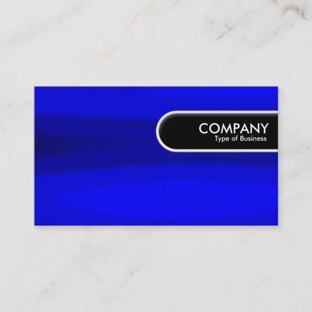 Rounded Edge Tag - Blue Galaxy (Front)