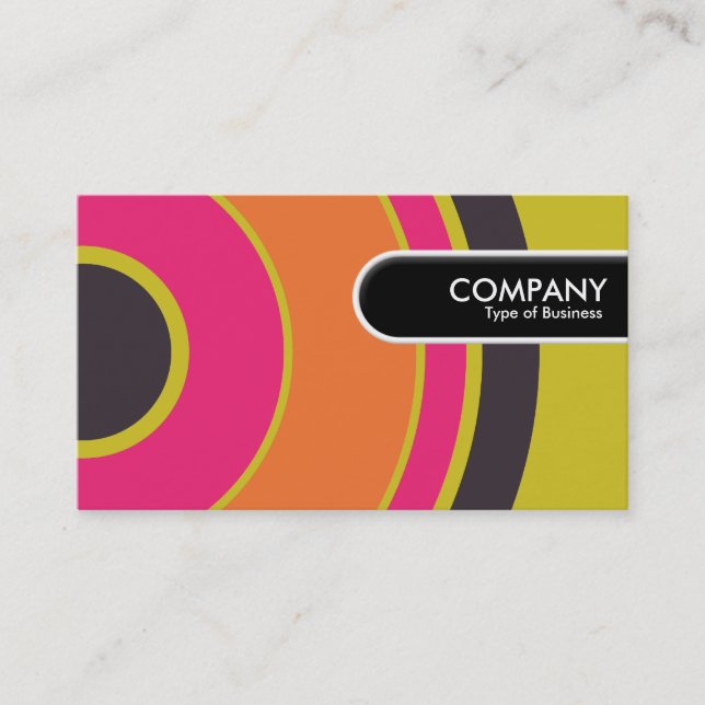 Rounded Edge Tag - Colourful  Circle 06 (Front)