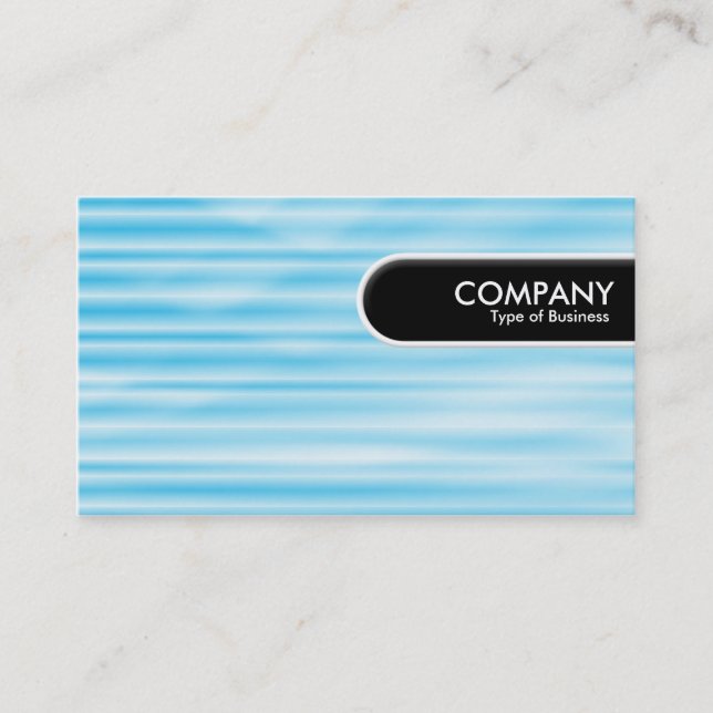 Rounded Edge Tag - Corrugated Blue (Front)