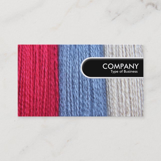 Rounded Edge Tag - Darning Thread (Front)