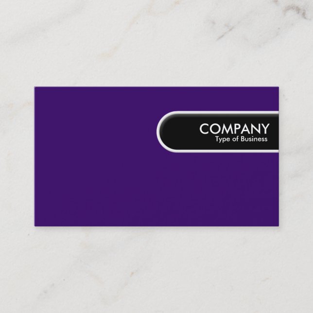 Rounded Edge Tag - Deep Purple (Front)