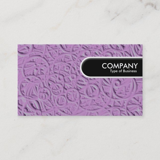 Rounded Edge Tag - Etched Circles (Front)