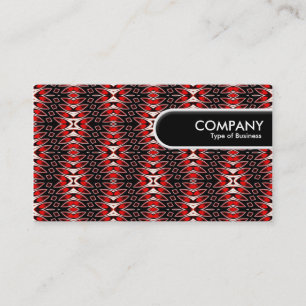 Rounded Edge Tag - Flame Pattern