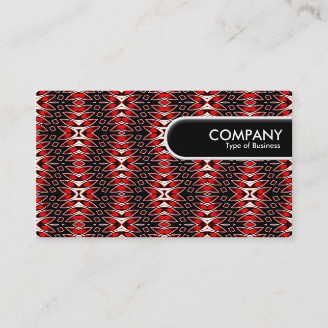 Rounded Edge Tag - Flame Pattern (Front)