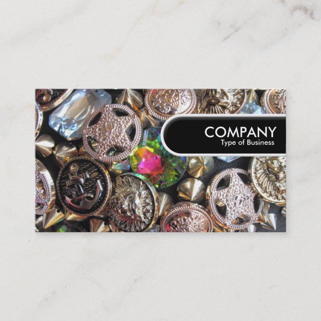 Rounded Edge Tag - Flea Market Bling (Front)