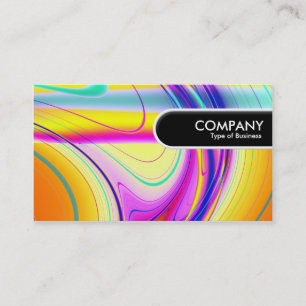 Rounded Edge Tag - Fractal Abstract 061012f