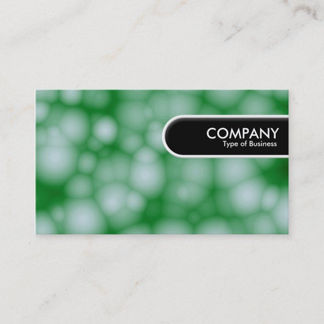 Rounded Edge Tag - Green Bubbles (Front)