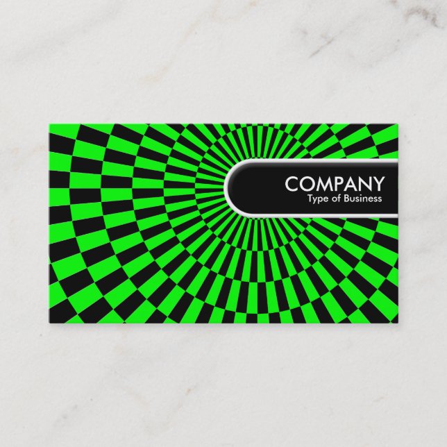 Rounded Edge Tag - Op Art 02 (Front)