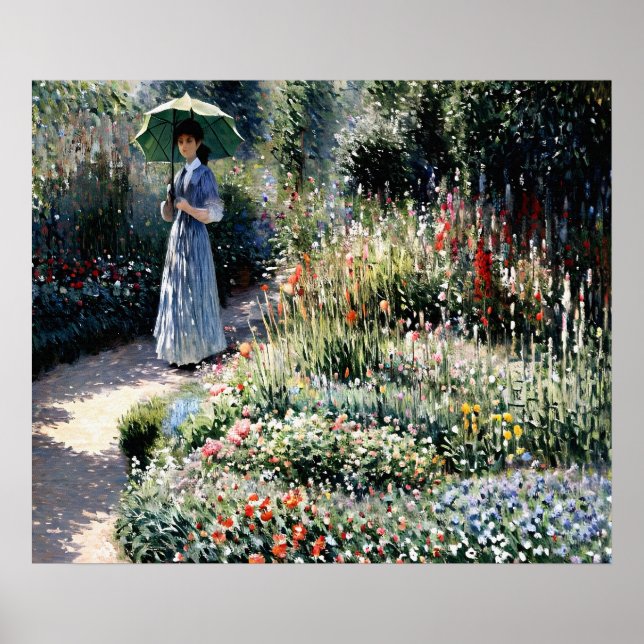 Rounded Flower Bed Poster (Front)