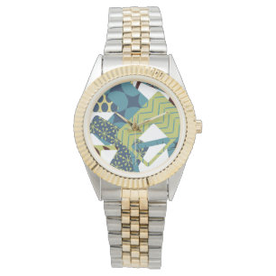 Rounded Mid-Century Modern Rectangles  Watch