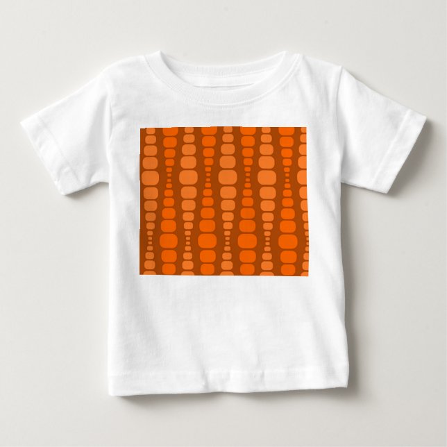 Rounded Orange Rectangles Baby T-Shirt (Front)