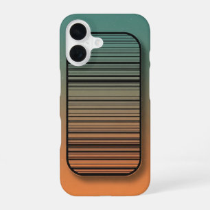Rounded Panel Stripes iPhone 16 Case