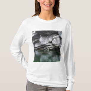 Rounded Rock Cliff by Verzasca River T-Shirt