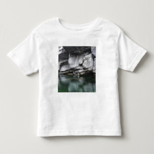 Rounded Rock Cliff by Verzasca River Toddler T-shirt