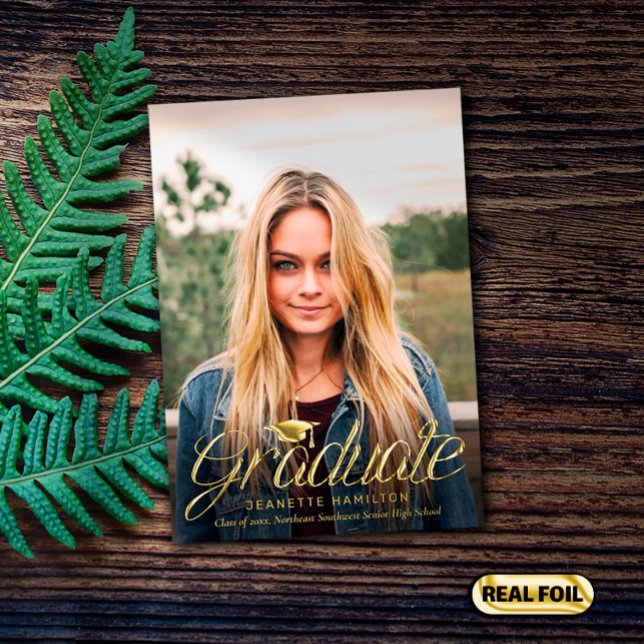 Rounded Script Front/Back Photo Graduation (Creator Uploaded)