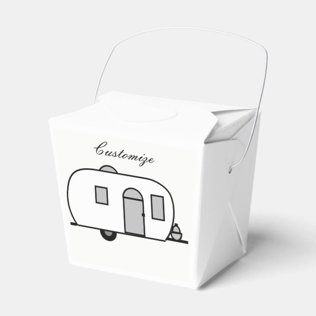 Rounded travel trailer Thunder_Cove Favor Box (Front Side)