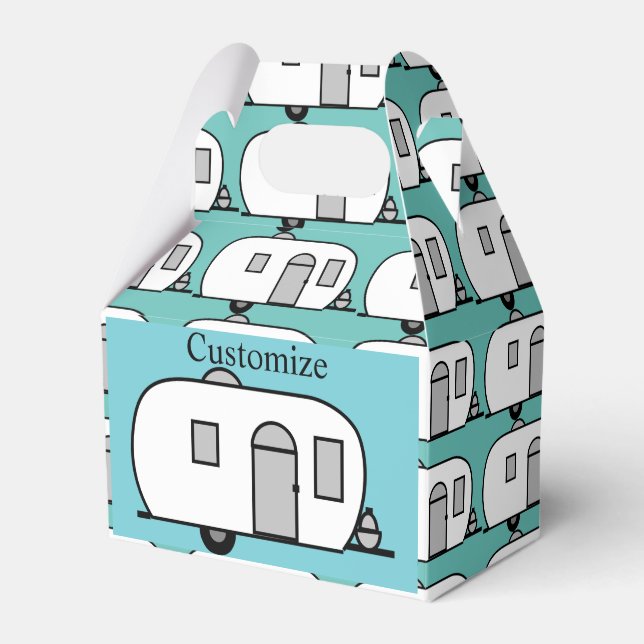 Rounded travel trailer Thunder_Cove Favor Box (Front Side)