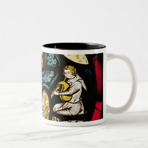 Roundel depicting the Annunciation to Shepherds Two-Tone Coffee Mug