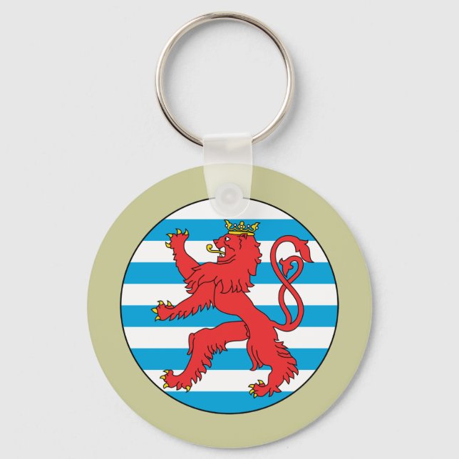 Roundel Luxembourg, Luxembourg Keychain (Front)