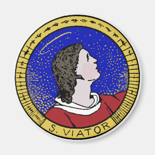 Roundel of St Viator of Lyon the Catechist (LD 01) Magnet
