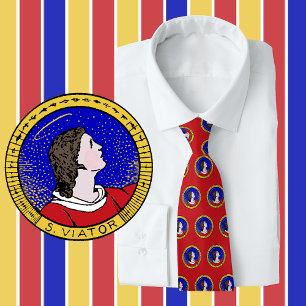 Roundel of St Viator of Lyon the Catechist (LD 01) Tie