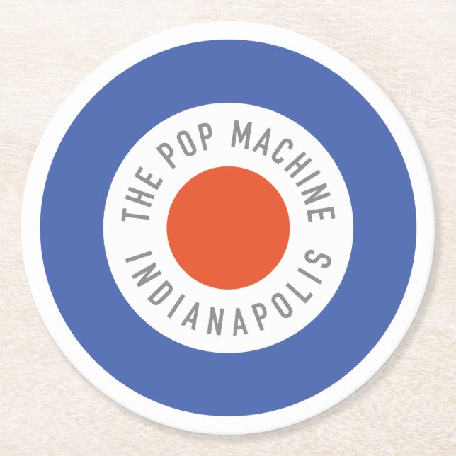 Roundel Party Coaster (Front)