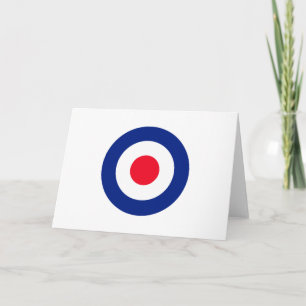 Roundel Target Symbol Graphic Holiday Card