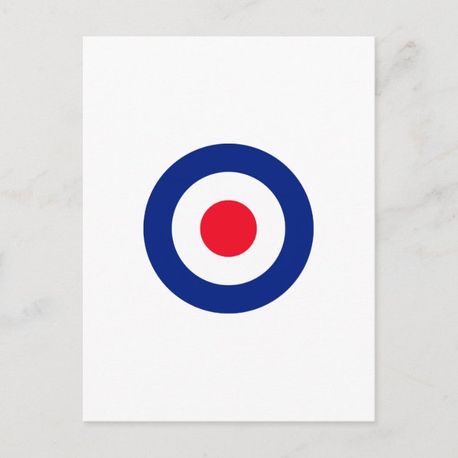Roundel Target Symbol Graphic Postcard (Front)