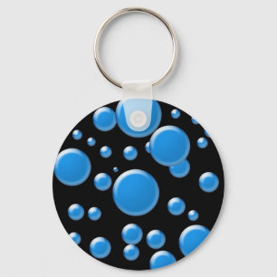 rounds on black keychain