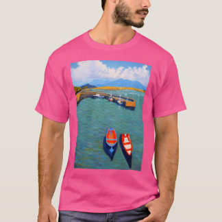 Roundstone Harbour Galway Ireland Baseball  Sleeve T-Shirt