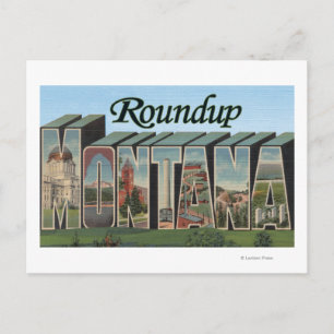 Roundup, Montana Postcard