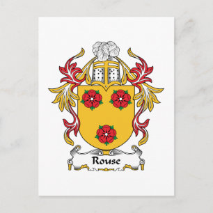 Rouse Family Crest Postcard