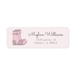 rousse rose mignonne bottes de pluie adresse de re
