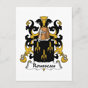 Rousseau Family Crest Postcard