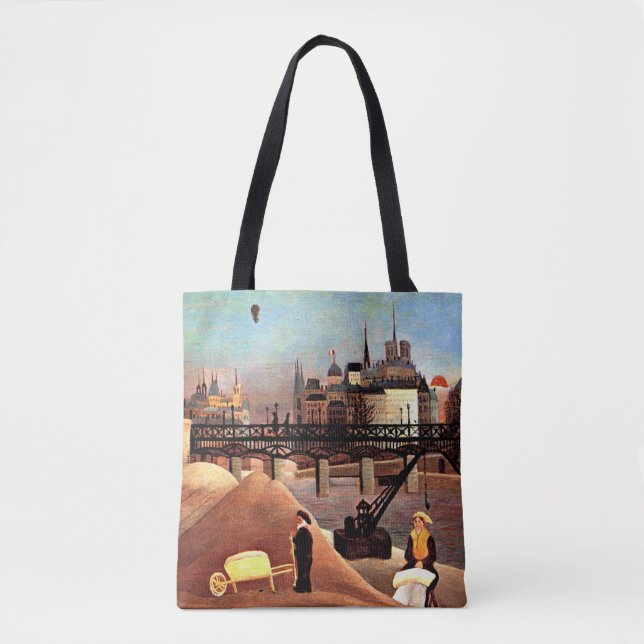 Rousseau - Ile Saint Louis and Notre Dame Tote Bag (Front)