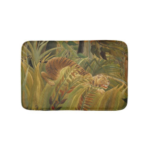 Rousseau Jungle Tropical Tiger Art Bath Mat