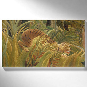 Rousseau Jungle Tropical Tiger Art Name Tag